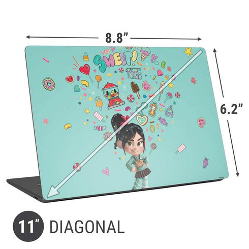 Disney Wreck-it Ralph Vanellope Sugar Icons Universal Laptop 11in (8.8 x 6.2in) Skin